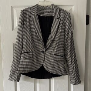 White House Black Market Houndstooth Blazer